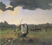 Giovanni Segantini The Hay Harvest (mk09) painting